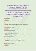 LAB PRACTICUM&colon; COMPREHENSIVE ANATOMY&comma; PHYSIOLOGY&comma; AND BIOCHEMISTRY REVIEW FOR BIOS 251 EXAM 1&vert; REVIEW QUESTIONS WITH VERIFIED ANSWERS &vert; 100&percnt; CORRECT &vert; GRADE A&plus; &ndash; CHAMBERLAIN