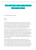 WGU D549 Task 1 with Complete Solution&vert; 2026 Update&vert; Verified&period; 