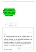 WGU D072 &vert; PA &vert; PRE-ASSESSMENT &vert;EXAM QUESTIONS WITH COMPLETE SOLUTIONS