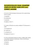 PATHOPHYSIOLOGY EXAM 1 EXAMPREP COMPLETE REVIEW GUIDE WITH 100&percnt; CORRECT ANSWERS