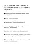 PATHOPHYSIOLOGY EXAM 1 PRACTICE ATI QUESTIONS AND ANSWERS 2026 COMPLETE STUDY GUIDE