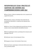PATHOPHYSIOLOGY EXAM 1 PRACTICE ATI QUESTIONS AND ANSWERS 2026 COMPREHENSIVE REVIEW GUIDE Q&A