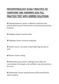 PATHOPHYSIOLOGY EXAM 1 PRACTICE ATI QUESTIONS AND ANSWERS 2026 FULL PRACTICE TEST WITH VERIFIED SOLUTIONS