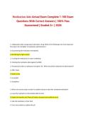 Medication Aide Actual Exam Complete 1-100 Exam Questions With Correct Answers &vert; 100&percnt; Pass Guaranteed &vert; Graded A&plus; &vert; 2026