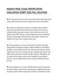 NU664A FINAL EXAM CERTIFICATION EVALUATION SCRIPT 2026 FULL SOLUTION