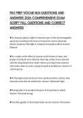PAX PREP VOCAB NLN QUESTIONS AND ANSWERS 2026 COMPREHENSIVE EXAM SCRIPT FULL QUESTIONS AND CORRECT ANSWERS