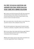 PAX PREP VOCAB NLN QUESTIONS AND ANSWERS 2026 FINAL PAPER EXAM Q&A STUDY GUIDE WITH VERIFIED SOLUTIONS