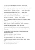 ISTM 210 EXAM 4 QUESTIONS AND ANSWERS