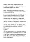 ISTM 210 EXAM 3 CURTSINGER STUDY GUIDE