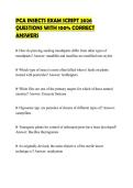 PCA INSECTS EXAM SCRIPT 2026 QUESTIONS WITH 100&percnt; CORRECT ANSWERS