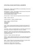 ISTM FINAL EXAM QUESTIONS & ANSWERS