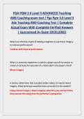 PGA PGM 3&period;0 Level 3 ADVANCED Teaching  AND Coaching exam test &sol; Pga Pgm 3&period;0 Level 3  Adv Teaching AND Coaching Test &vert; Complete  Actual Exam With Complete Verified Answers  &vert; Guaranteed A&plus; Exam EXCELLENCE