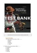 Anatomy & Physiology The Unity of Form and Function&comma; 10th Edition by Saladin Test Bank complete newest solution 