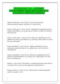 PSYCHOLOGY 101 -- OPERANT CONDITIONING EXAM QUESTIONS WITH ACCURATE VERIFIED ANSWERS&period;