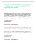 NU 518 EXAM 2 &ndash; STUDY 420 QUESTIONS WITH CORRECT ANSWERS ADVANCED NURSING PRACTICE REVIEW 2026 RECENT TESTED QUESTIONS INCLUDED GRADED A&plus; 