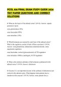 PCOL 838 FINAL EXAM STUDY GUIDE 2026 TEST PAPER QUESTIONS AND CORRECT SOLUTIONS