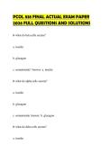 PCOL 838 FINAL ACTUAL EXAM PAPER 2026 FULL QUESTIONS AND SOLUTIONS