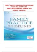 Test banks for family practice guidelines 5th edition