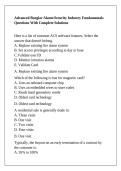 Advanced Burglar Alarm&sol;Security Industry Fundamentals Questions With Complete Solutions