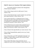 EliteCEU Alarm Level 1 Questions With Complete Solutions