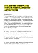 PDGA CERTIFIED RULES EXAM 2026 COMPLETE QUESTIONS AND CORRECT ANSWERS VERIFIED