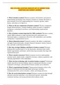WGU C216 MBA CAPSTONE COMPLETE SET OF CURRENT EXAM QUESTIONS AND CORRECT ANSWERS