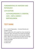 Anatomy & Physiology Test Bank &ndash; Martini A&P 12th Edition &vert; Nursing & Allied Health NCLEX-Style MCQs &lpar;2026&rpar;