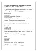 MCB 2000 Microbiology Mid-Term Chapters 1&comma; 3&comma; 4&comma; 5&comma; 6 and 7 Questions With Complete Solutions