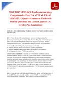 WGU D345 NURS 6438 Psychopharmacology Comprehensive Final OA ACTUAL EXAM 2026&sol;2027 &vert; Objective Assessment Guide with Verified Questions and Correct Answers &vert; A-Grade &vert; Pass Guaranteed