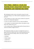 PECT PREK-4 MODULE 3 EXAM 2026 MASTER STUDY COLLECTION WITH FULL QUESTIONS AND VERIFIED SOLUTIONS