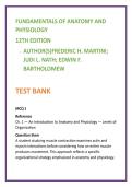 Anatomy & Physiology Test Bank &mdash; Martini A&P 12th Ed &vert; 20 NCLEX-style MCQs&sol;Chapter &mdash; Nursing & Allied Health Prep 2026