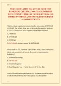 NERC EXAMS LATEST 2026 PACKAGE DEAL&vert; DIFFERENT VERSIONS WITH COMPLETE REAL EXAM QUESTIONS AND  CORRECT VERIFIED ANSWERS&sol; ALREADY GRADED A &vert; NERC CERTIFICATION EXAMS &lpar;MOST RECENT&excl;&excl;&rpar; 