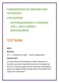 Anatomy & Physiology Test Bank &mdash; Martini A&P 12th Ed &vert; 20 NCLEX-style MCQs&sol;Chapter &vert; Nursing Anatomy Physiology Test Bank 2026