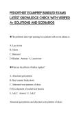 PEDORTHIST EXAMPREP BUNDLED EXAMS LATEST KNOWLEDGE CHECK WITH VERIFIED A&plus; SOLUTIONS AND SCENARIOS