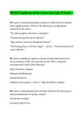 PEDS NR328 Exam Questions and Correct Answers Latest Update 2024 Graded A&plus;