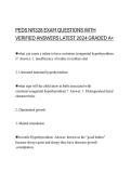 PEDS NR328 EXAM QUESTIONS WITH VERIFIED ANSWERS LATEST 2024 GRADED A&plus;