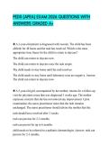 PEDS &lpar;APEA&rpar; EXAM 2026 QUESTIONS WITH ANSWERS GRADED A&plus;