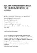 PEDS APEA COMPREHENSIVE EXAMINATION TEST 2026 COMPLETE QUESTIONS AND ANSWERS