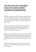 PEDS TEST BANK LATEST 2026 BUNDLED EXAMS WITH COMPLETE CORRECT SOLUTIONS FOR GUARANTEED PASS