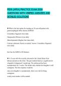 PEDS &lpar;APEA&rpar; PRACTICE EXAM 2026 QUESTIONS WITH VERIFIED ANSWERS AND DETAILED SOLUTIONS