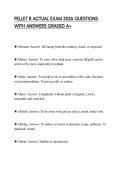 PELLET B ACTUAL EXAM 2026 QUESTIONS WITH ANSWERS GRADED A&plus;