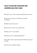 PELLET B EXAM PREP QUESTIONS AND ANSWERS 2026 STUDY GUIDE