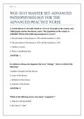WGU D115 Master Set &ndash; Advanced Pathophysiology for the Advanced Practice Nurse &vert; Complete Exam Q&A