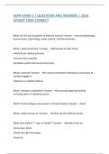 EXPH-EXAM 1 &vert; QUESTIONS AND ANSWERS &vert; 2026 UPDATE 100&percnt; CORRECT