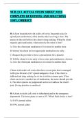 NUR 211 ACTUAL STUDY SHEET 2026 COMPLETE QUESTIONS AND SOLUTIONS 100&percnt; CORRECT