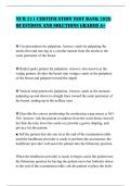 NUR 211 CERTIFICATION TEST BANK 2026 QUESTIONS AND SOLUTIONS GRADED A&plus;