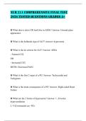 NUR 211 COMPREHENSIVE FINAL TEST 2026 TESTED QUESTIONS GRADED A&plus;