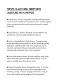 NUR 215 EXAM 1 EXAM SCRIPT 2026 QUESTIONS WITH ANSWERS
