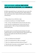 NUR 220 EXAM 2 ACTUAL TEST STUDY GUIDE SOLVED QUESTIONS 2026 GRADED A&plus;
