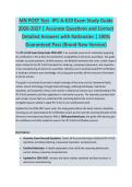 MN POST Test - POST EXAM STUDY GUIDE ACCURATE QUESTIONS AND CORRECT DETAILED ANSWERS WITH RATIONALES &vert;&vert; 100&percnt; GUARANTEED PASS <BRAND NEW VERSION>
